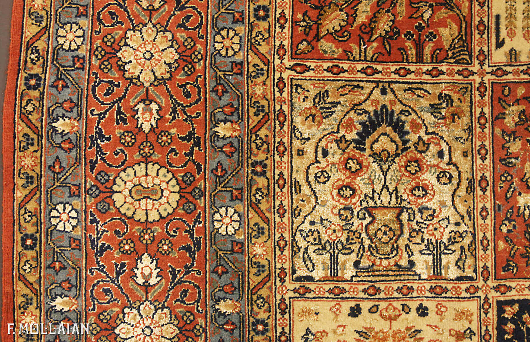 Teppich Persischer Tehran Wolle/Seide n°:98434512